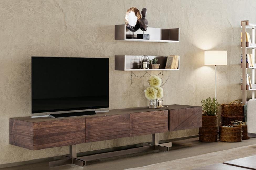 Schrank Made Holzmöbel Lowboard Regal Neu, Moderne Wohnzimmermöbel In JVmoebel Lowboard Europe RTV Braun