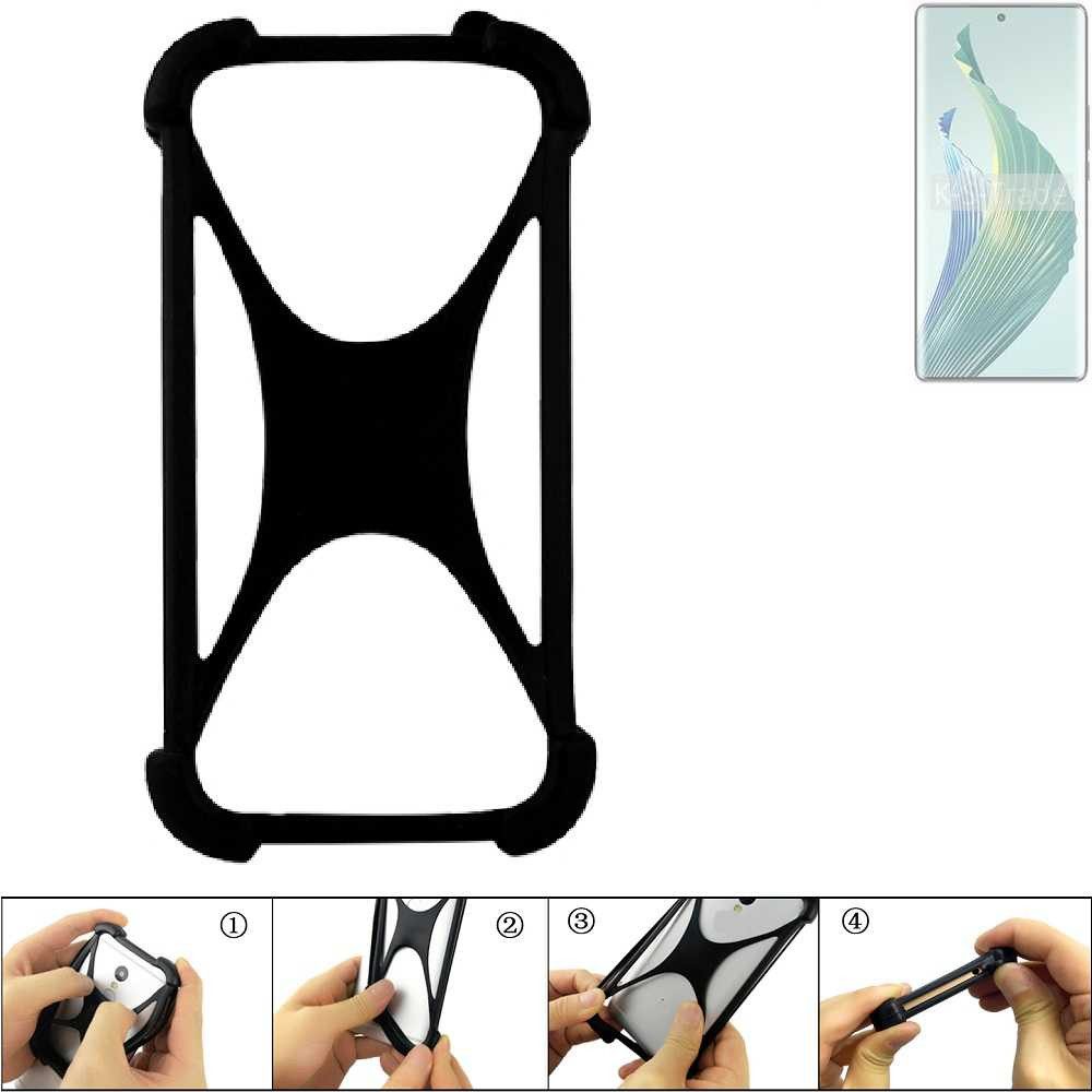 K-S-Trade Handyhülle für Honor Magic5 Lite 5G, Handy-Hülle Schutz-Hülle Silikon Bumper TPU Softcase Smartphone