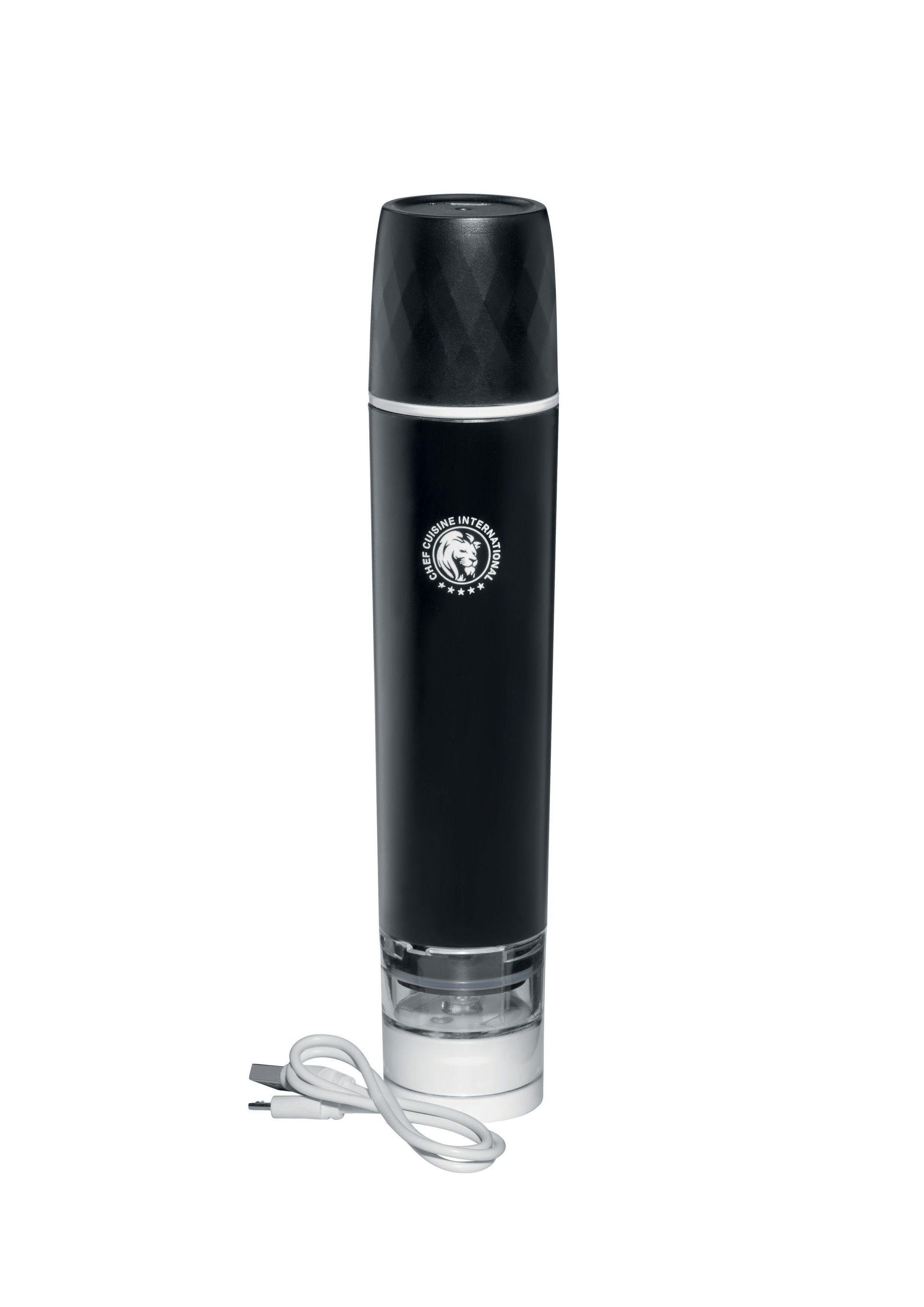 CHEF CUISINE International Vakuumbehälter Vakuum Set 4 Glasbehälter + Pumpe + 3er Set Weinverschluss, (8-tlg., Vakuum Set aus 4 Glasbehälter + Vakuum Pumpe + 3er Set Weinverschluss)