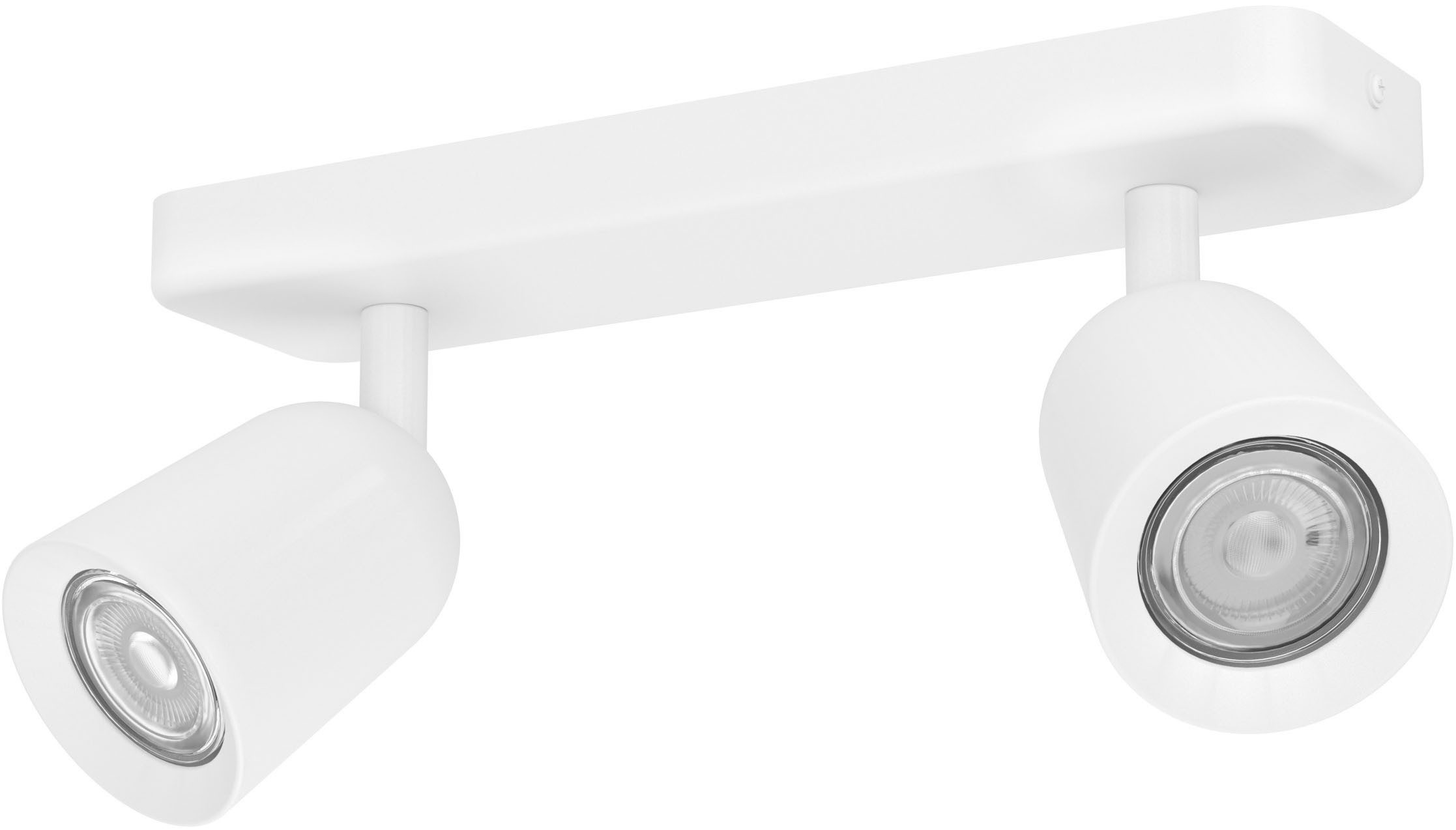 EGLO Deckenspot CAMALDOLI Spotlampe - Stahl - GU10 - 2X10W - IP20, ohne Leuchtmittel, Wandleuchte, Wandspot, schwenkbar, Strahler, L30 x B4,5 x H11,5 cm