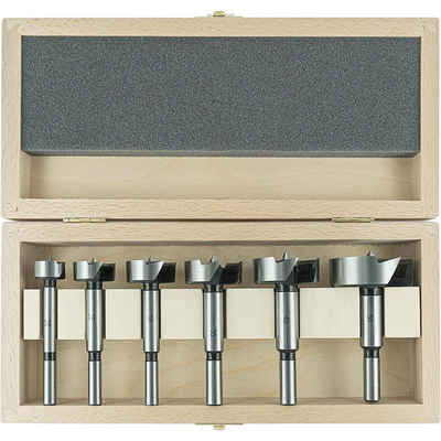 ENT European Norm Tools Holzbohrer 40306 6-tlg. Forstnerbohrer-Set Premium, in Ø 20 - 50 mm - Werkzeugstahl