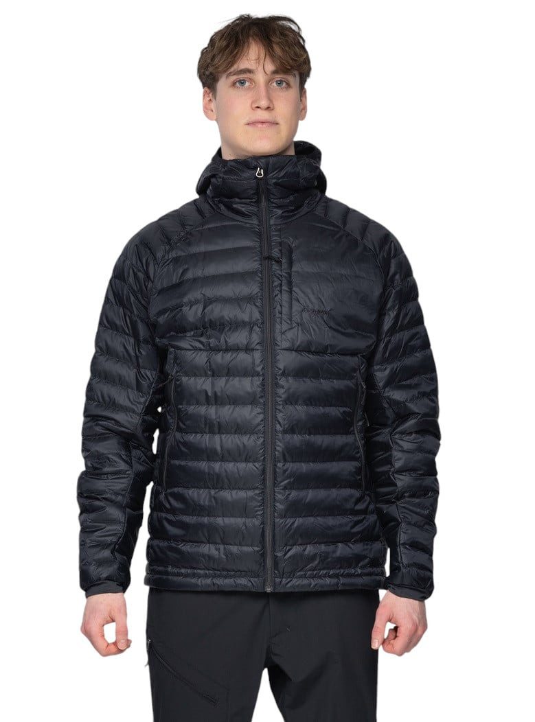 Bergans Winterjacke Daunenjacke Vaagaa Light Down Hood (windabweisend) schwarz Herren