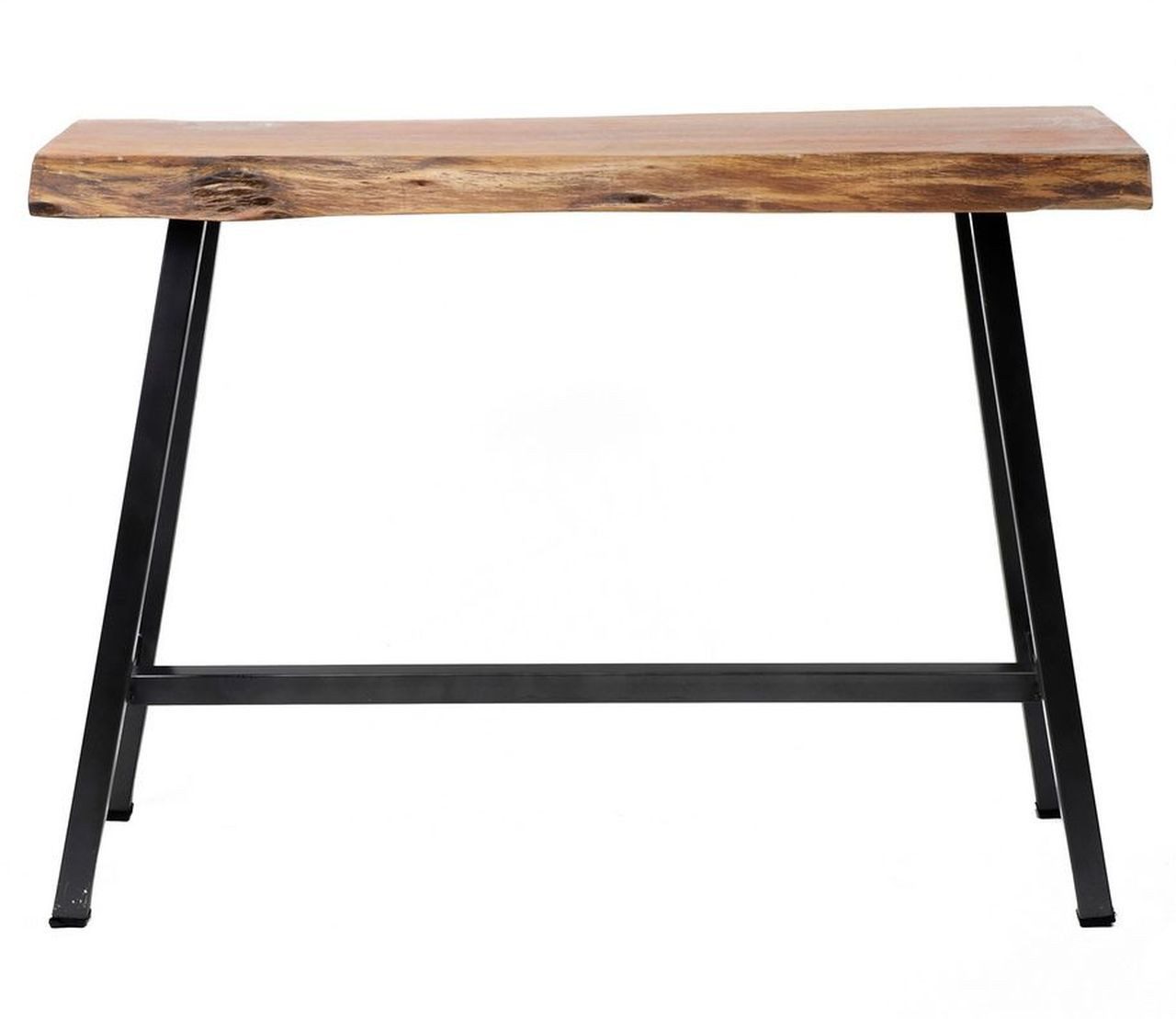 Vintagehaus Bartisch Bartisch Stehtisch Wood Akazie Baumkante Industrial 125 x 46