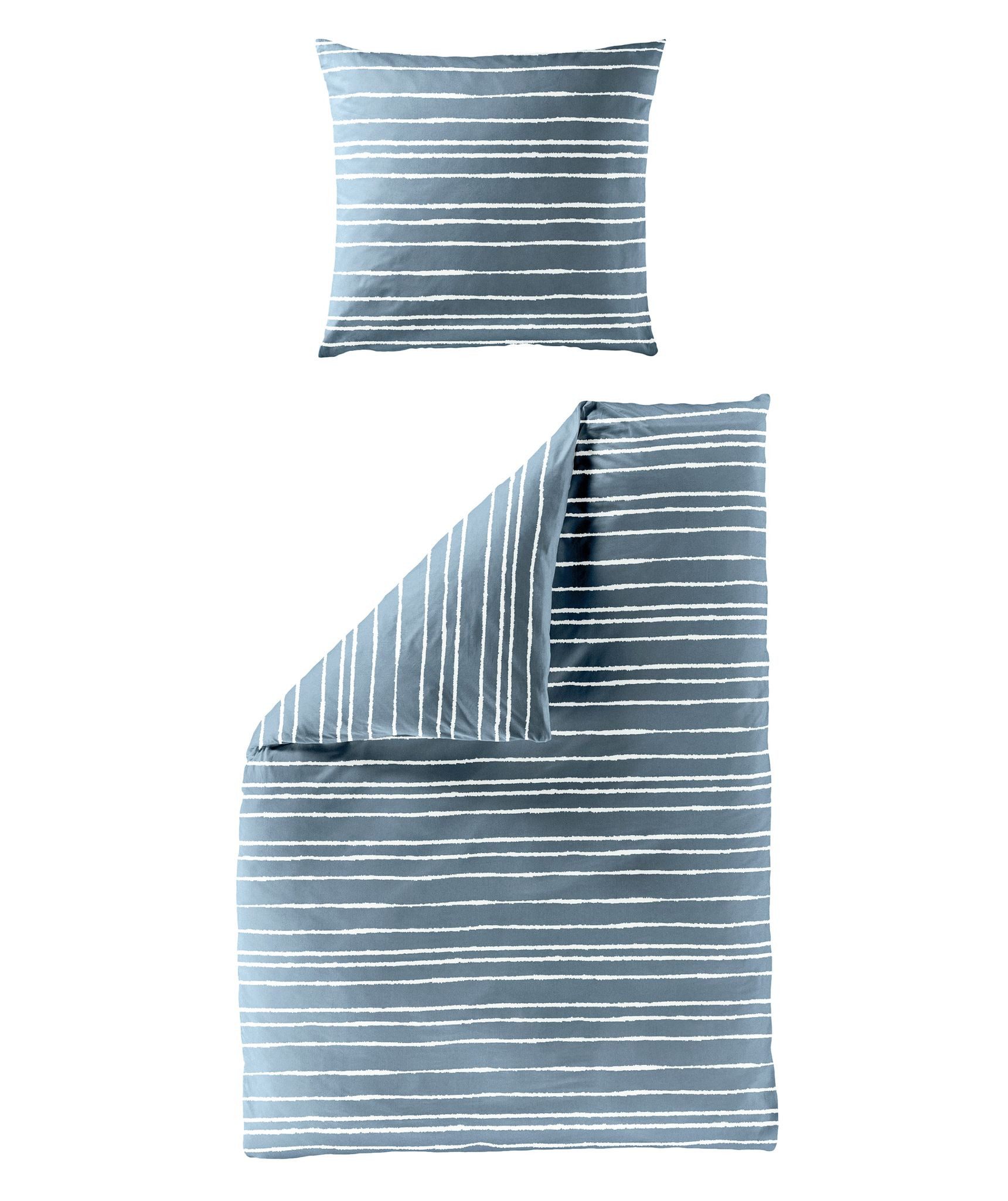 BIERBAUM Bettwäsche 135x200cm / 155x220cm Streifen günstig online kaufen