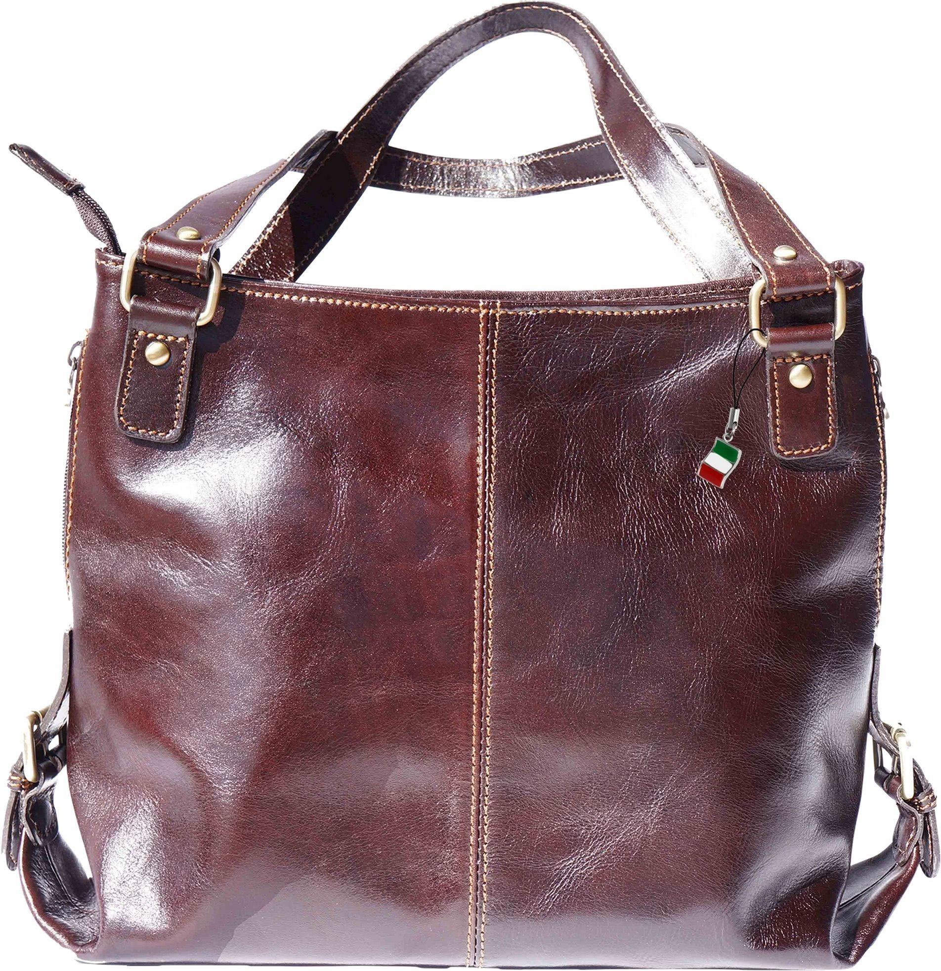 Schultertasche Florence Echtleder Damen Schultertasche