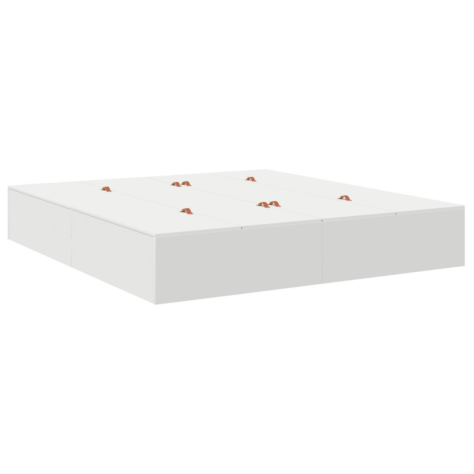 vidaXL Bett Bettgestell mit Speicher Weiß günstig online kaufen