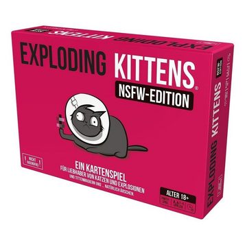 Asmodee Spiel, Familienspiel EXKD0029 - Exploding Kittens: NSFW Edition, Partyspiel