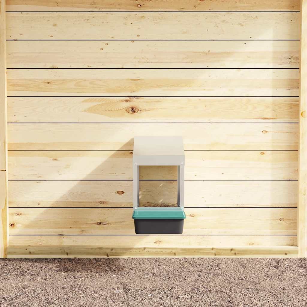 vidaXL Hühnerstall 265 x 50 x 46 cm Hühner-Nistkasten 1 Fach Wandmontage Verzinkter Stahl