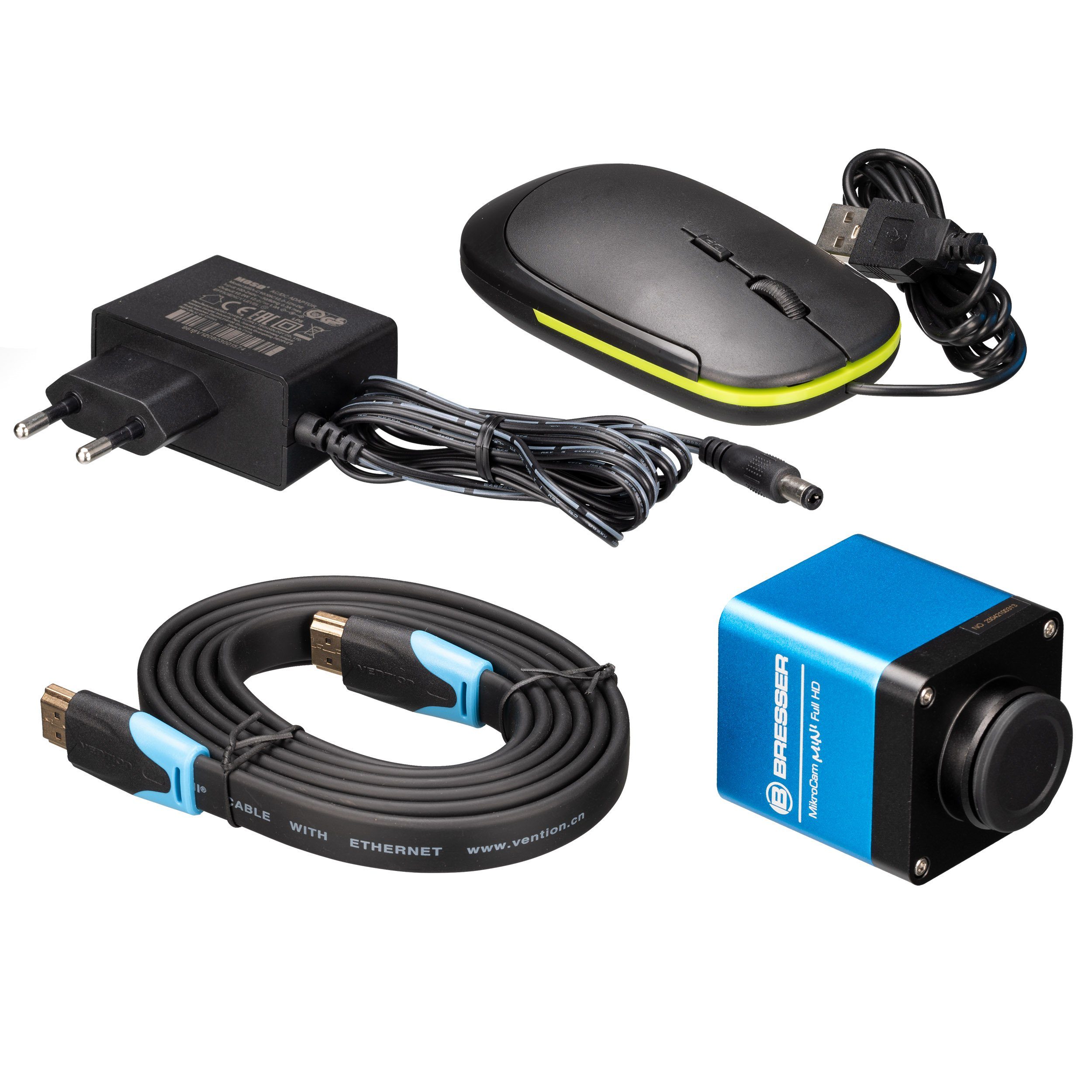 BRESSER BRESSER MikroCam MINI Full HD HDMI Mikroskopkamera Auf- und Durchlichtmikroskop