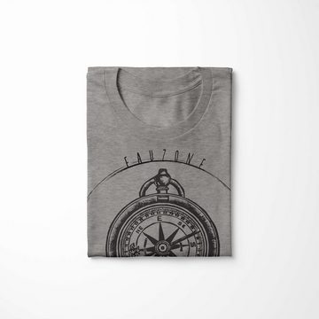 Sinus Art T-Shirt Vintage Herren T-Shirt Kompass