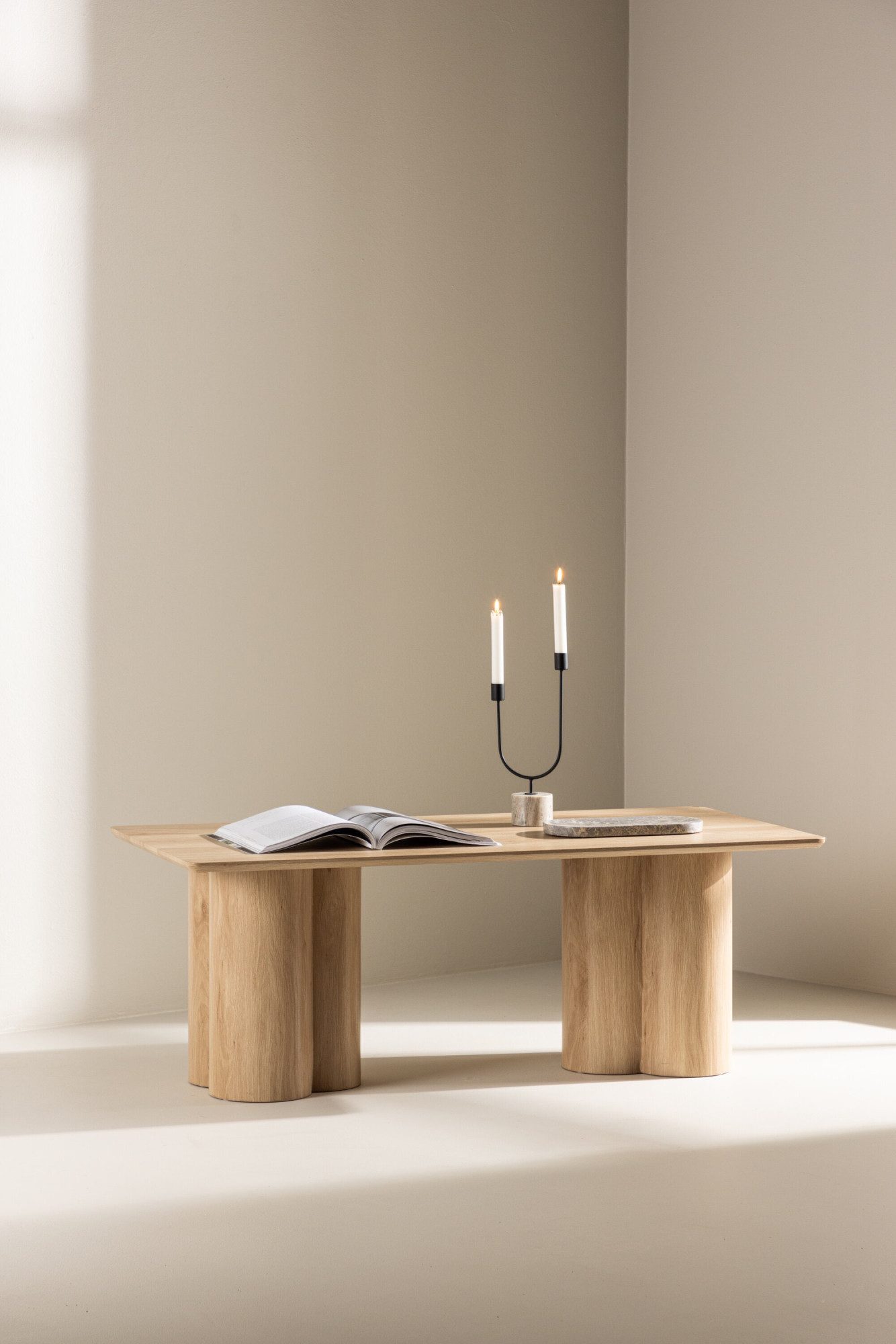 Venture Home Couchtisch Olivia, rechteckiger Couchtisch, modern & elegant, 120 × 60 cm, Sofatisch, MDF, rechteckig, klare Linien, stilvoll, vielseitig