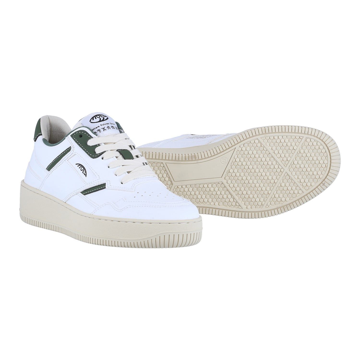 Origin - Cactus - weiss/grün Sneaker