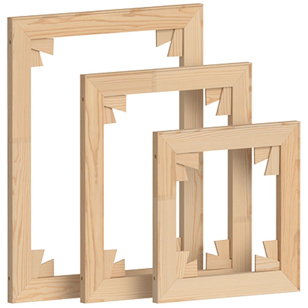 Marussia Kreativset Keilrahmen Bausatz Holzleisten Set mit Keilen zur Selbstmontage, 40x4, (embroidery kit by Marussia)