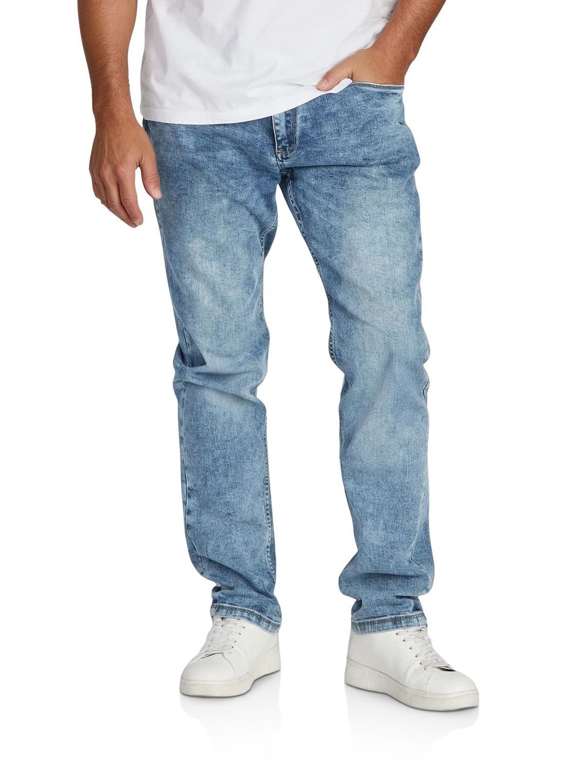 riverso Straight-Jeans Herren Jeanshose RIVChris Regular Fit Denim Hose mit Stretch