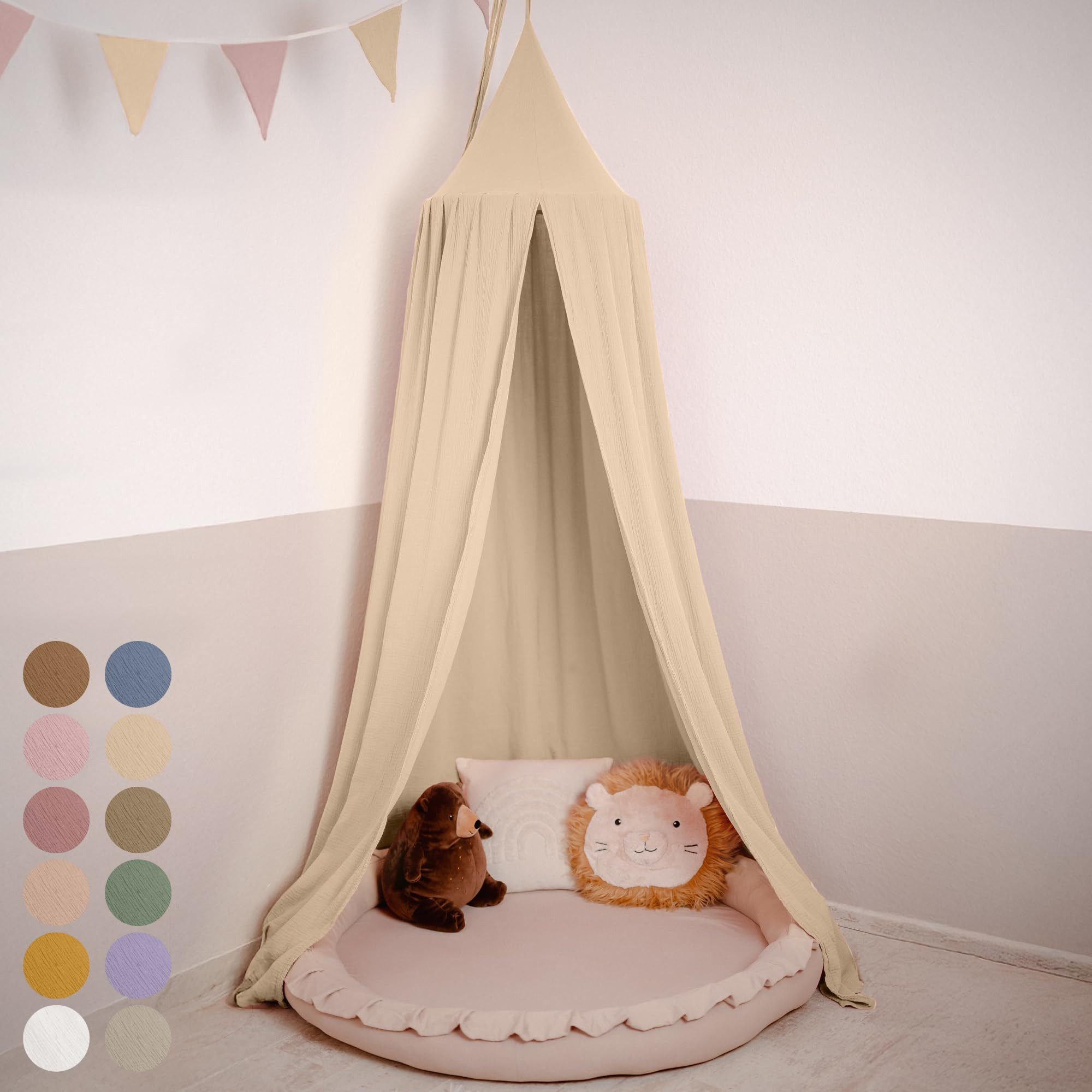 Betthimmel Hochwertiger Baldachin Betthimmel für Baby- und Kinderbetten