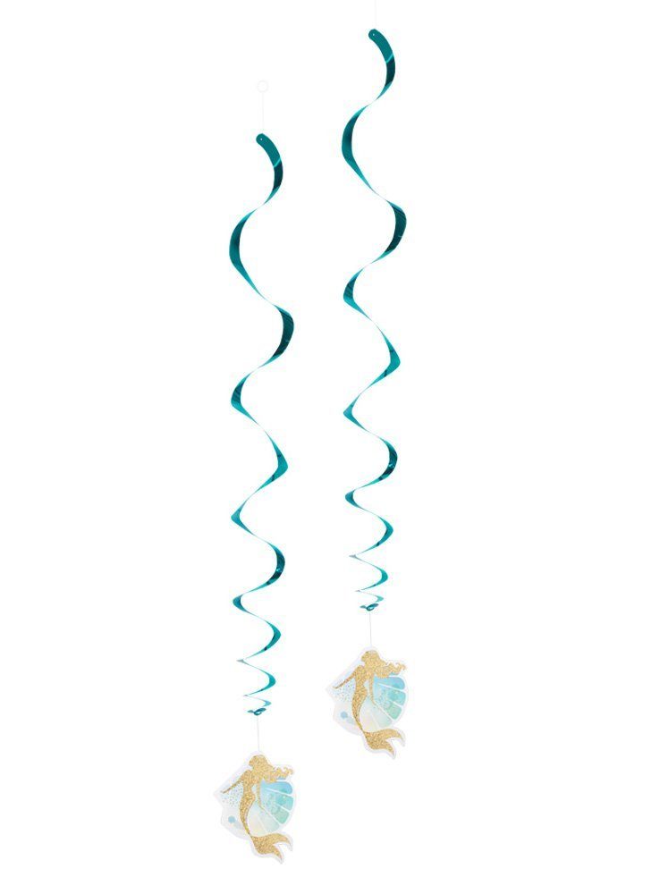 Boland Luftschlange 2 Meerjungfrau Dekospiralen, Macht Deine Feier märchenhaft: Partydeko für Mermaids und Nixen! | Partydekoration