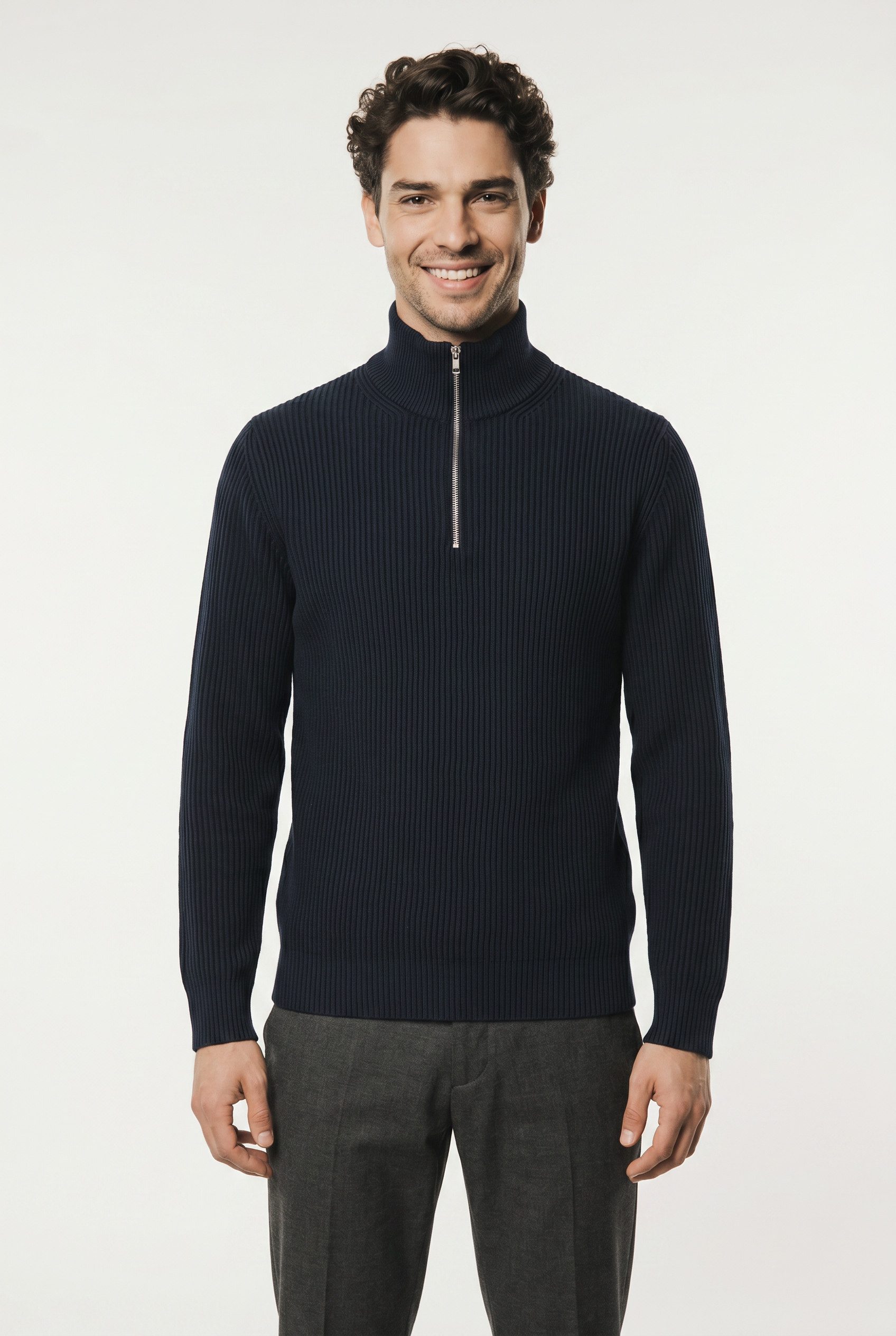 Troyer JPRBLALIAM KNIT HALF ZIP BF PLS