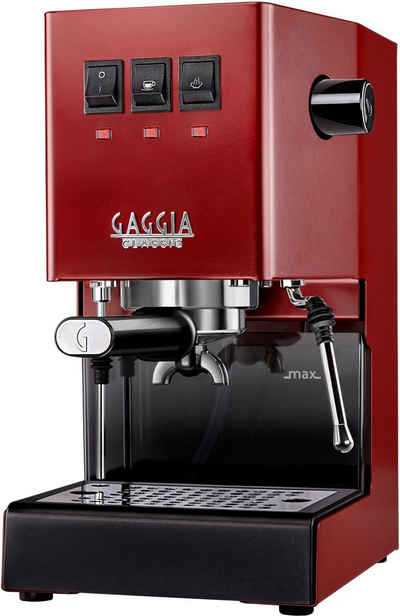Gaggia Siebträgermaschine New Classic Stainless Steel, vom Erfinder des Espresso - Barista@Home-Experience