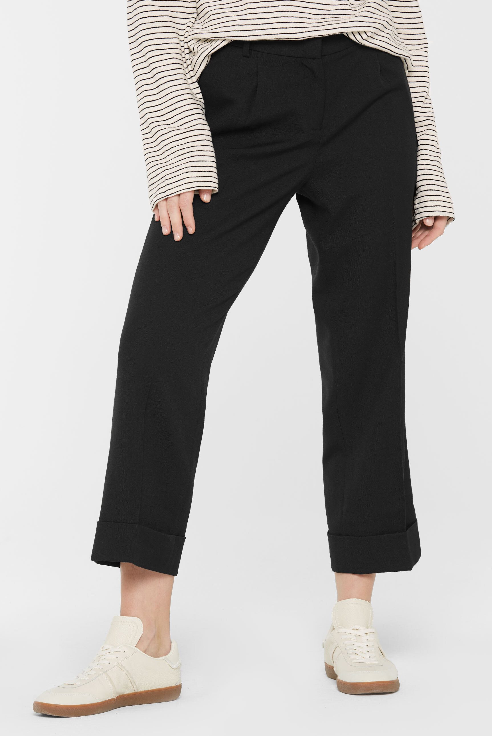 SENSES.THE LABEL Bundfaltenhose mit Elastikbund hinten – Bild 4 von 5