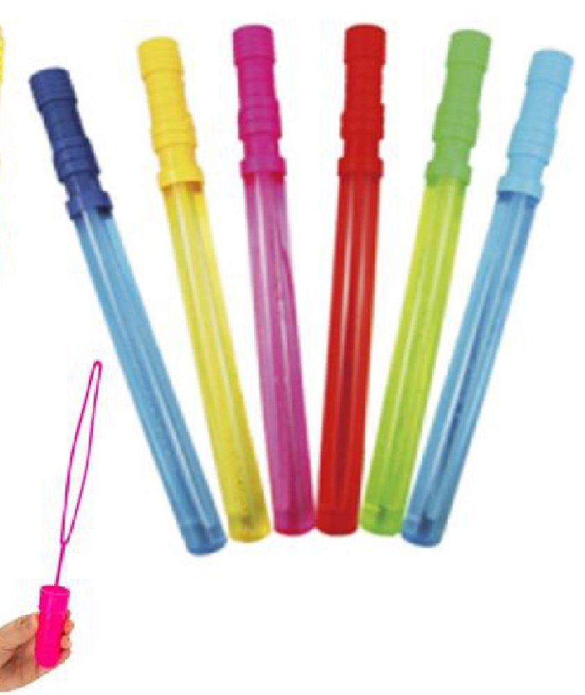 Luna24 simply great ideas... Seifenblasenspielzeug Seifenblasenschwert 6er Set je 118 ml, Ø 3 cm, 37 cm hoch