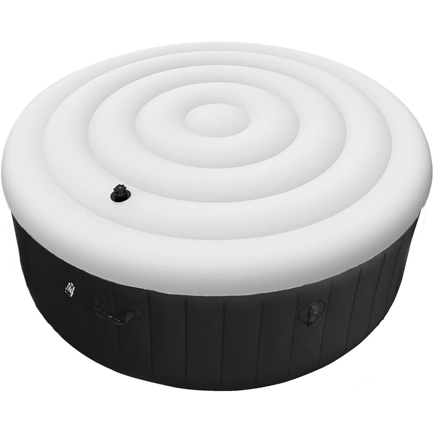 LuxusKollektion Pool-Abdeckplane Whirlpool Abdeckung Rund 135cm Aufblasbar (1-St)