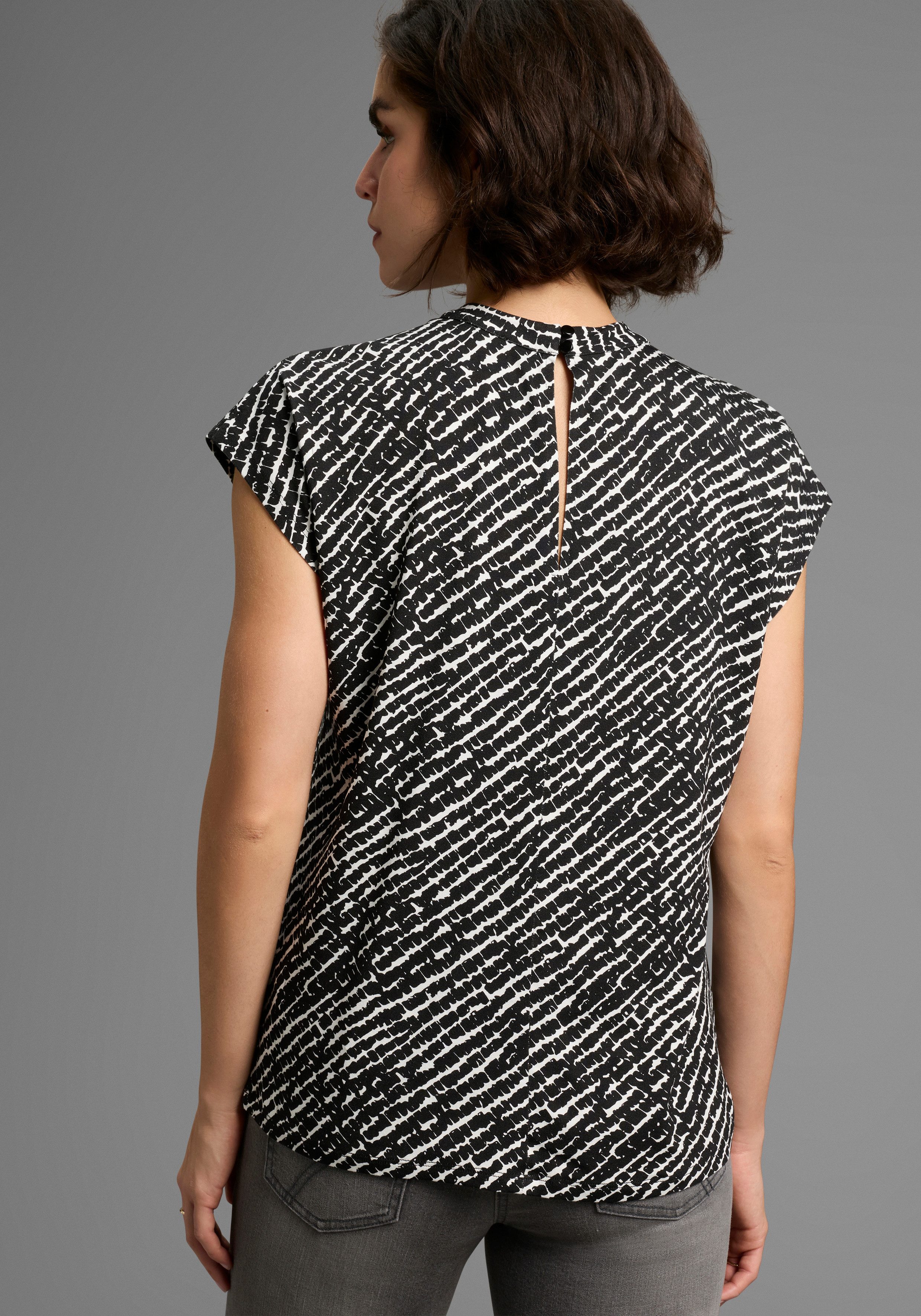 Laura Scott Kurzarmshirt mit modischem Muster günstig online kaufen