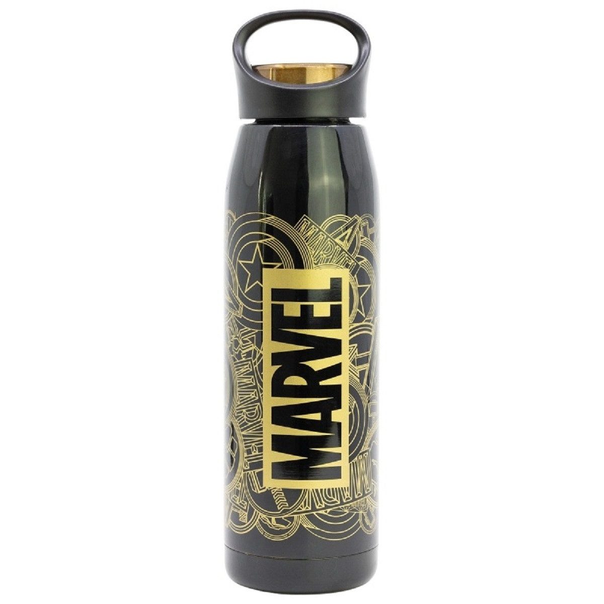 MARVEL Trinkflasche Thermoflasche Isolierflasche 665 ml aus Edelstahl mit Schraubdeckel