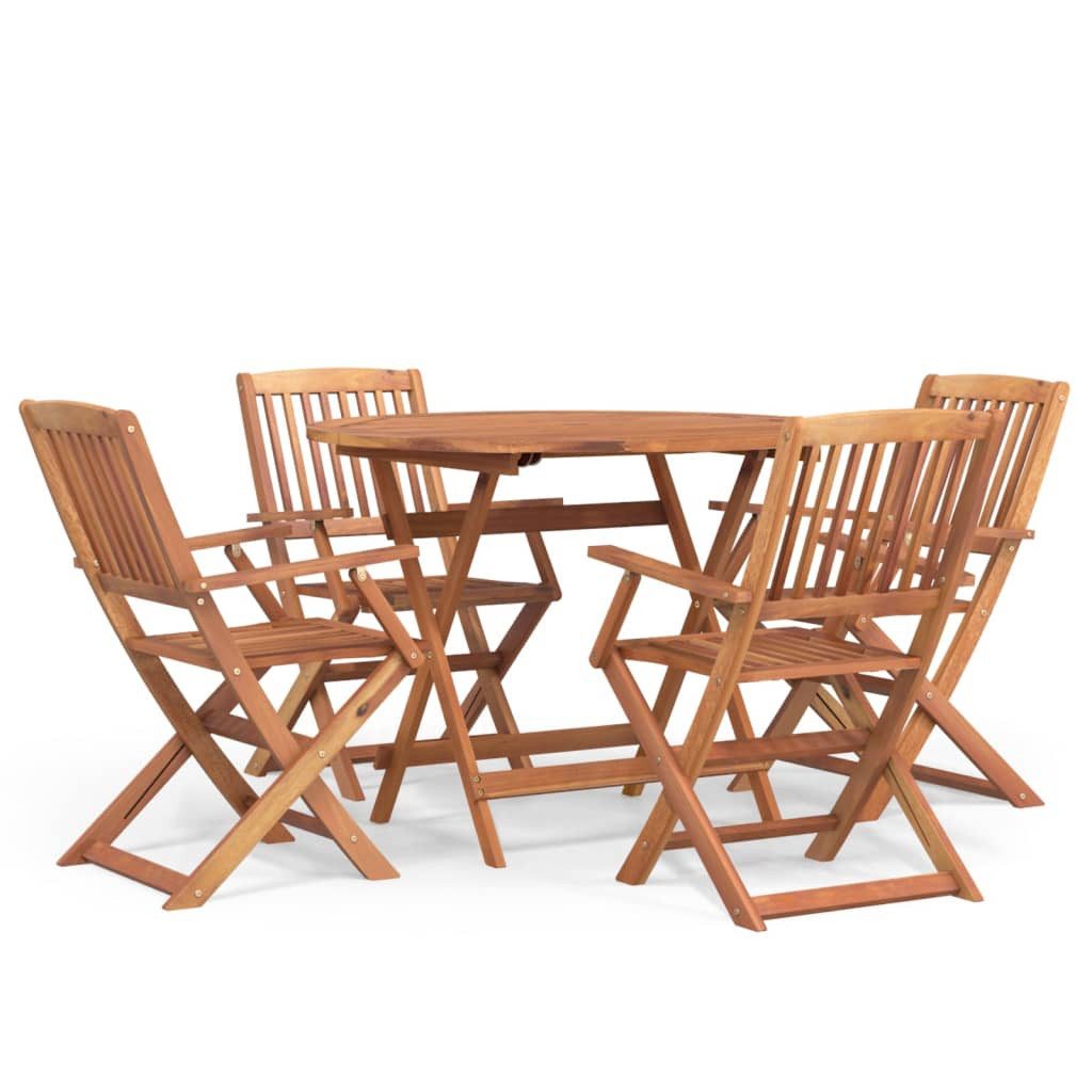 vidaXL Garten-Essgruppe 5-tlg. Garten-Essgruppe Massivholz, (1-tlg) günstig online kaufen