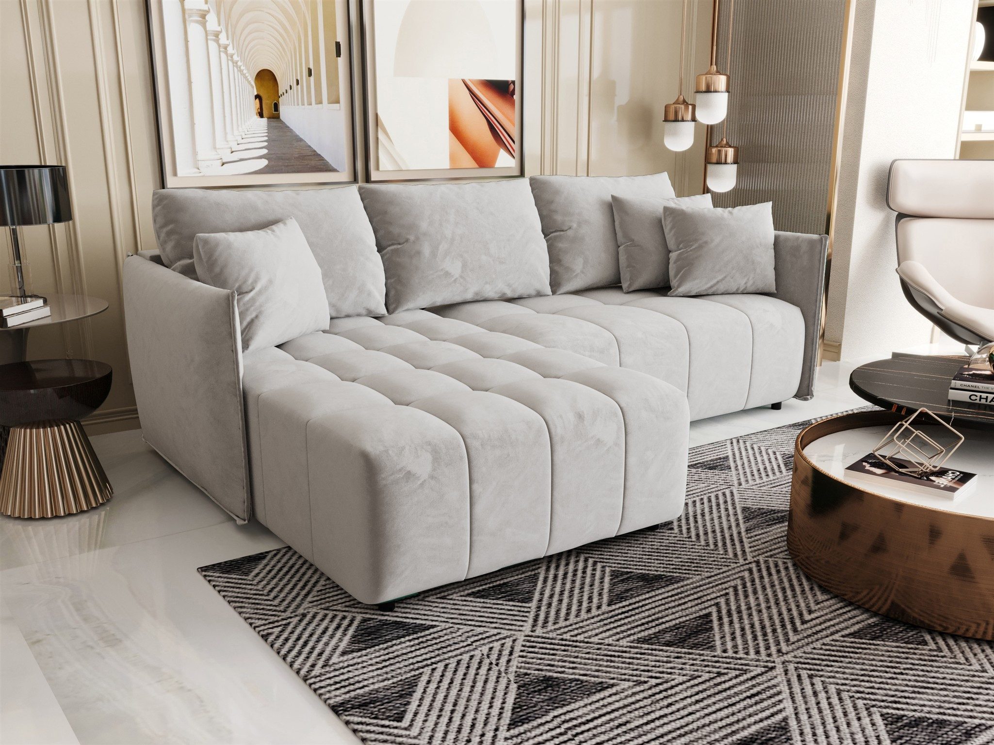 Fun Möbel Ecksofa Schlafsofa Sofa TREVISO günstig online kaufen