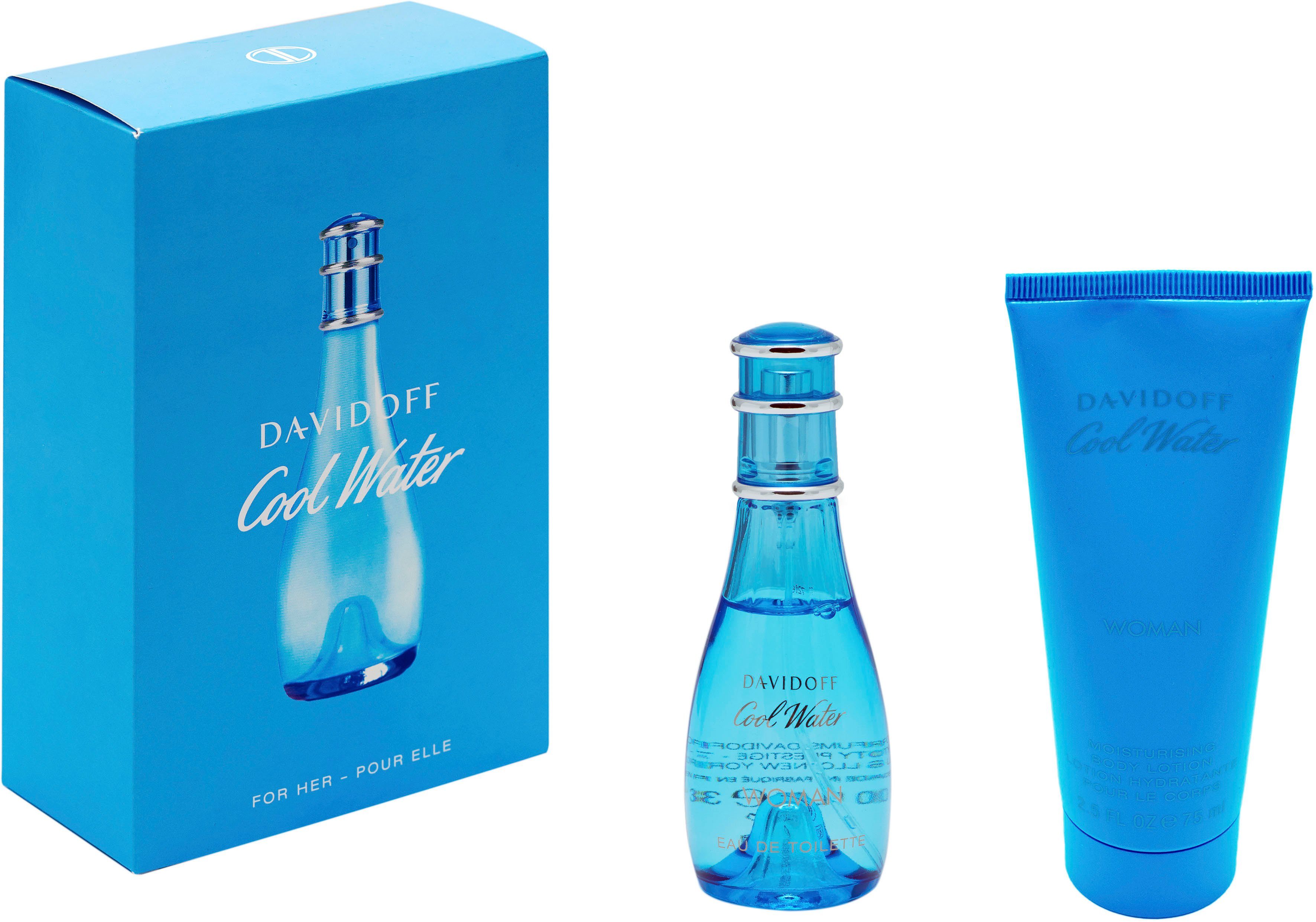 DAVIDOFF Duft-Set Cool Water Woman, 2-tlg., mit frisch belebender Note