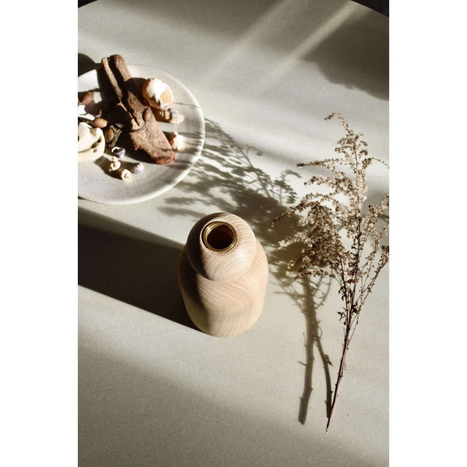 Applicata Dekovase Vase Shape Eiche Ball natur