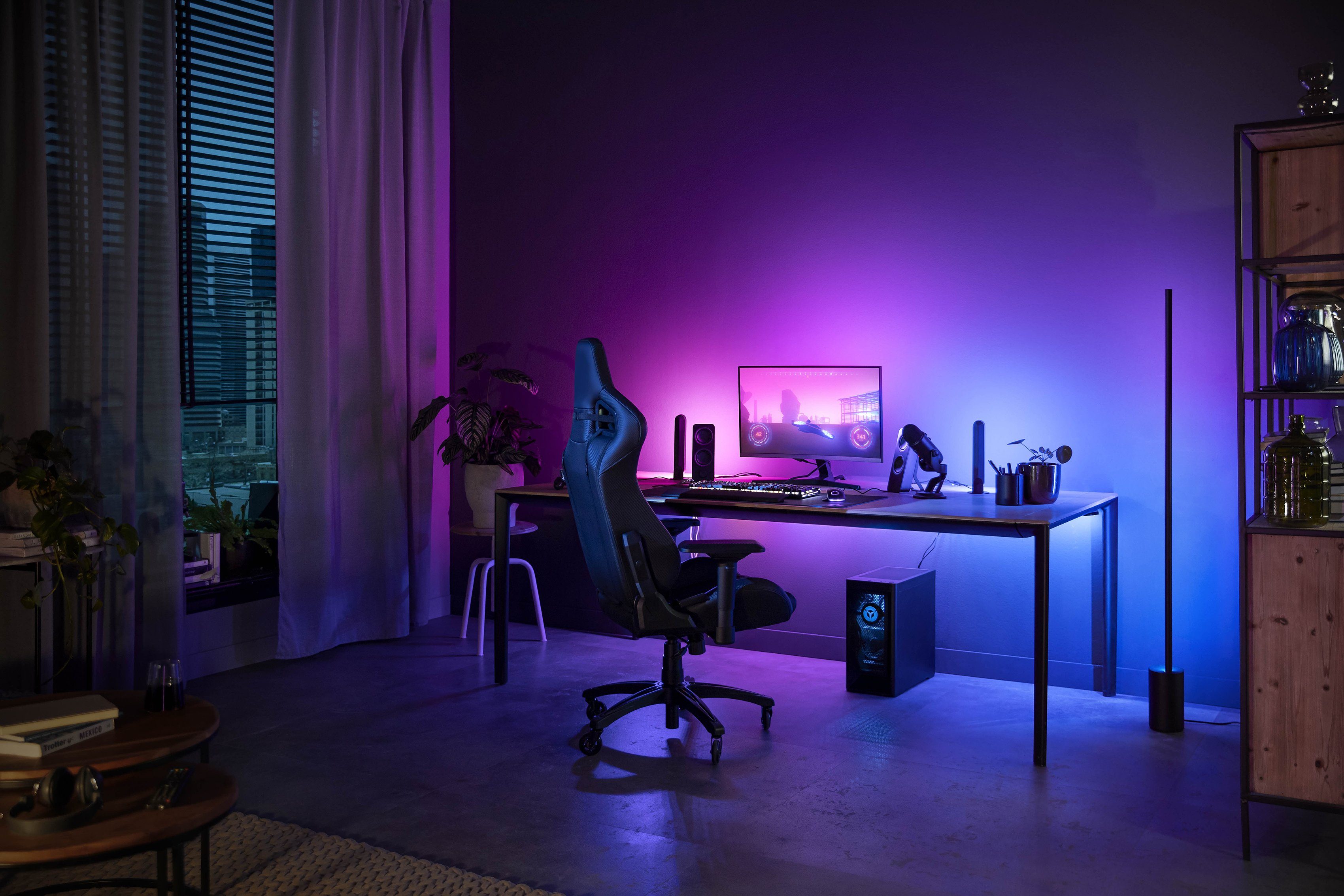 Philips Hue LED Stripe Set Bridge 32/34” inkl. Play PC Starter Gradient Lightstrip