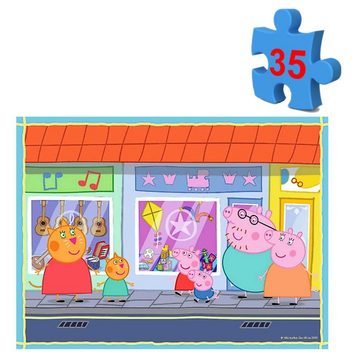 Peppa Pig Puzzle Memo und Puzzle Box Peppa Wutz Peppa Pig Memo Spiel und 2 Puzzle, 48 Puzzleteile