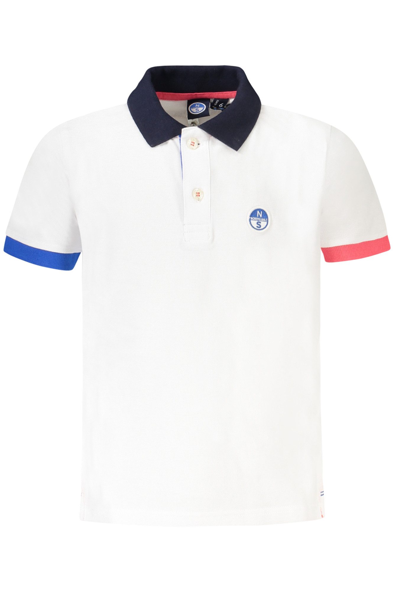 North Sails Poloshirt Weißes Kurzarm-Poloshirt für Kinder mit Logo &