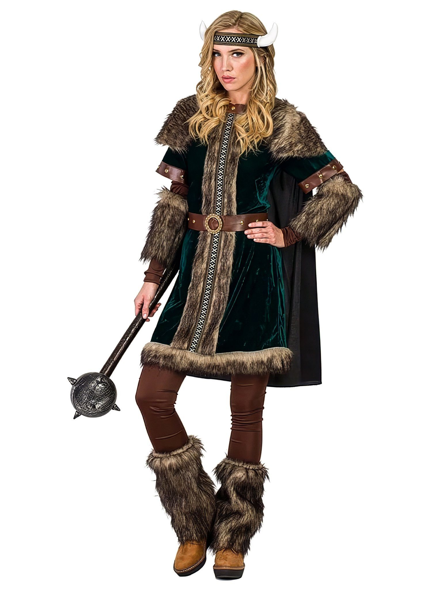 Boland Kostüm Barbarin Kostüm - Fasching Karnevalskostüme Damen, Das perfekte Kostüm zum Drachenzähmen oder Brandschatzen!
