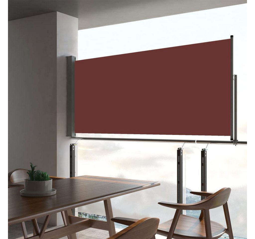 Thumbnail - vidaXL Seitenmarkise Ausziehbare Seitenmarkise 60×300 cm Braun