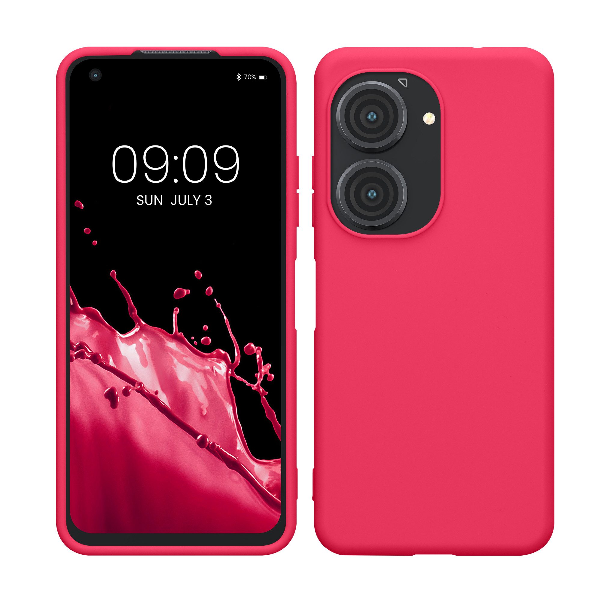 kwmobile Handyhülle Hülle für ASUS Zenfone 10 / Zenfone 9, Hülle Silikon - Soft Handyhülle - Handy Case Cover