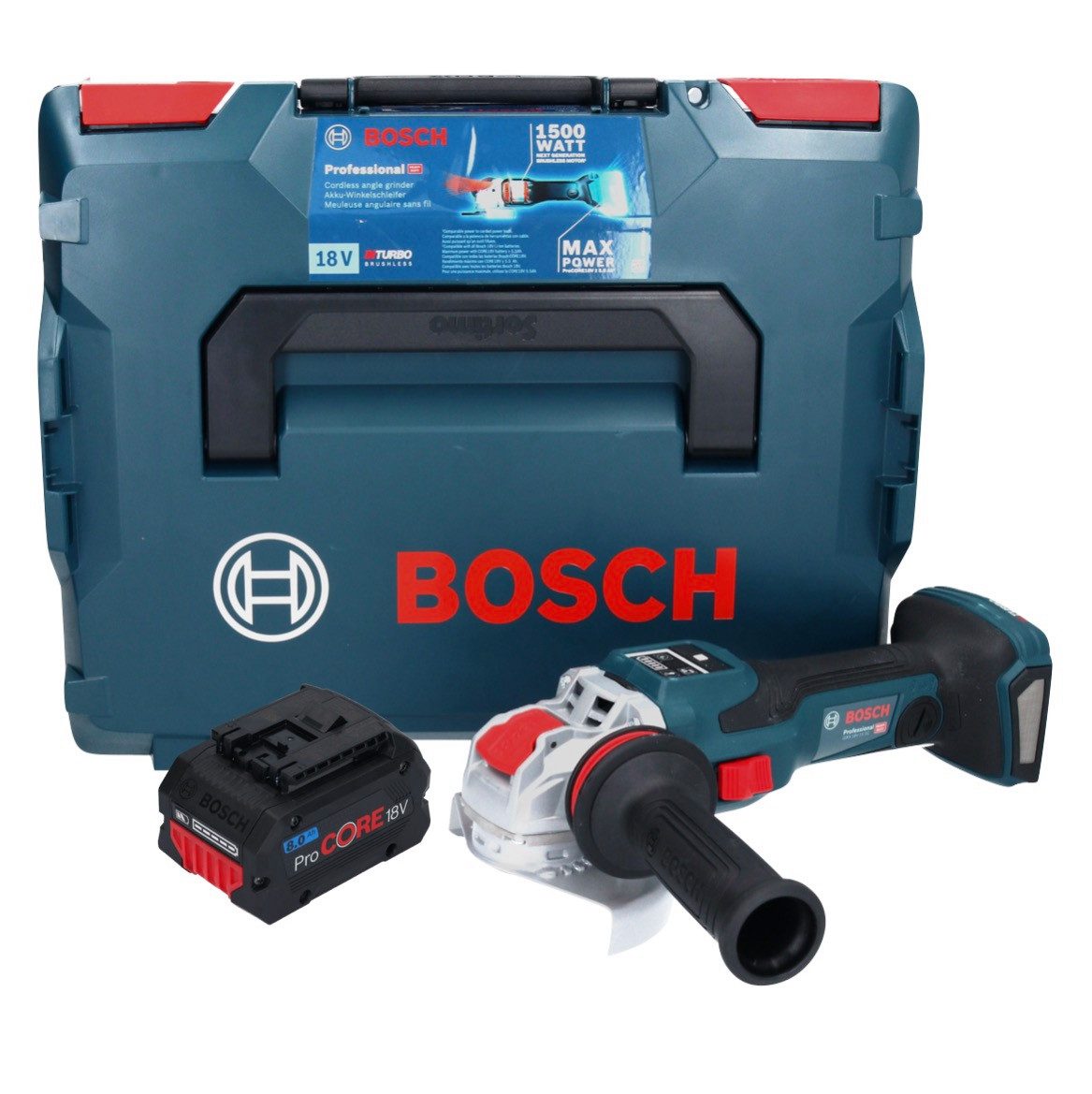 Thumbnail - Bosch Professional Winkelschleifer GWX 18V-15 SC Professional Akku Winkelschleifer 18 V 125 mm BITURBO X