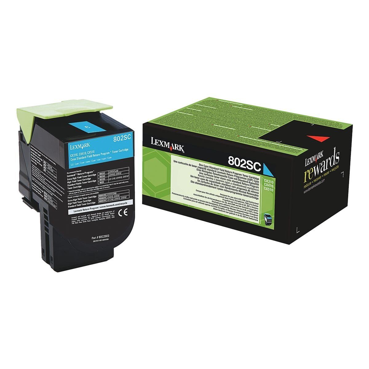 Lexmark Tonerpatrone 80C2SC0 cyan