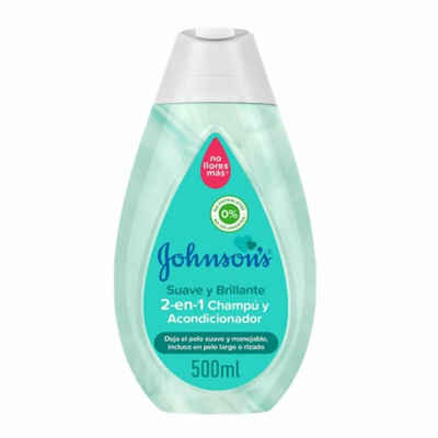 Johnson & Johnson Haarshampoo Johnson's Weiches Und Brillantes 2 In 1 Shampoo Und Spülung 500ml