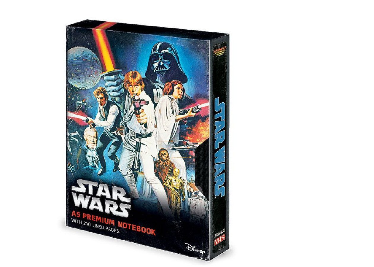 PYRAMID Notizbuch Star Wars Premium Notizbuch A5 A New Hope VHS