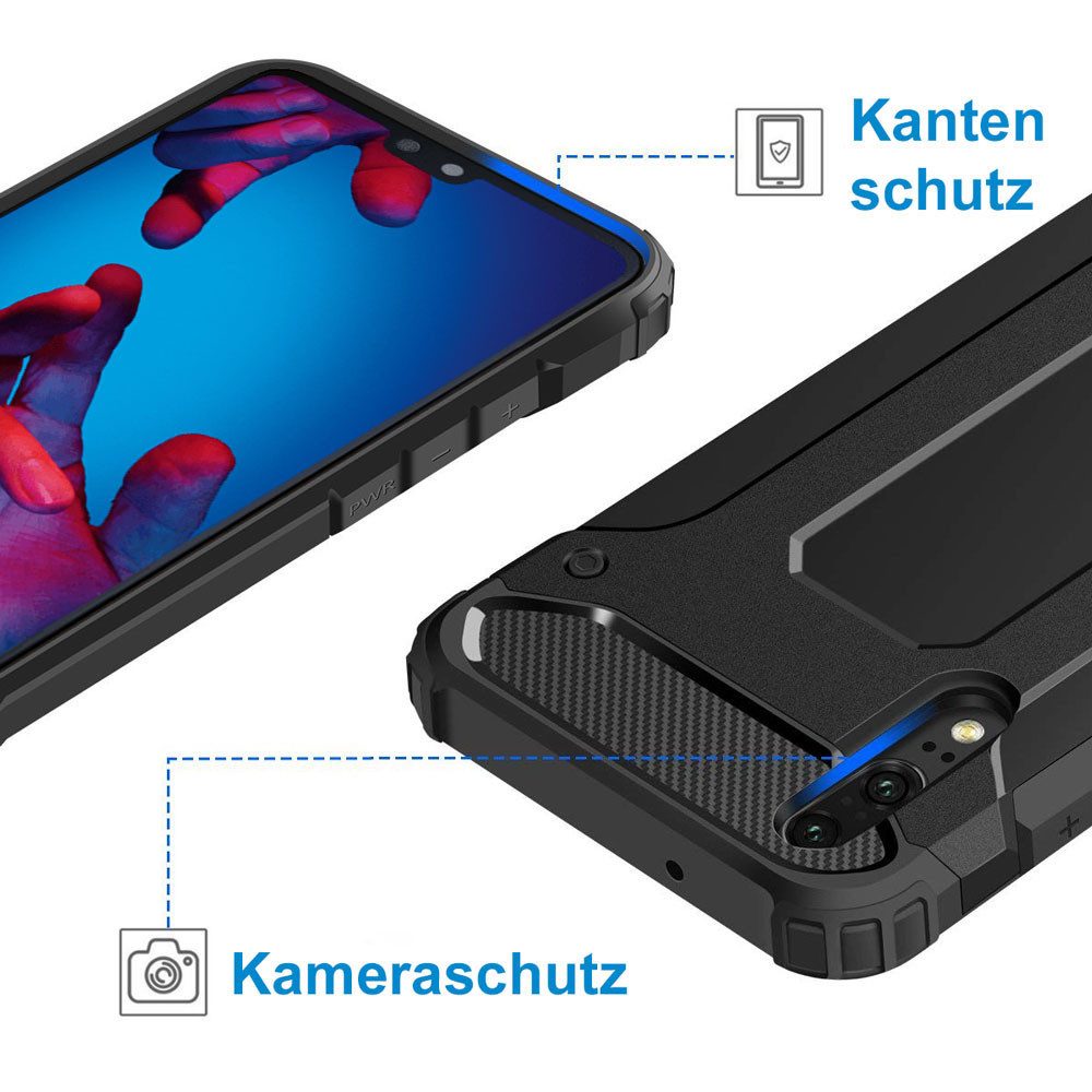 FITSU Handyhülle Outdoor Case für Huawei Hülle Robuste Schutzhülle Cover Bumper, Hülle für Huawei P30 Pro, P30, P30 Lite, Mate 20 Lite, P20, P20 Lite