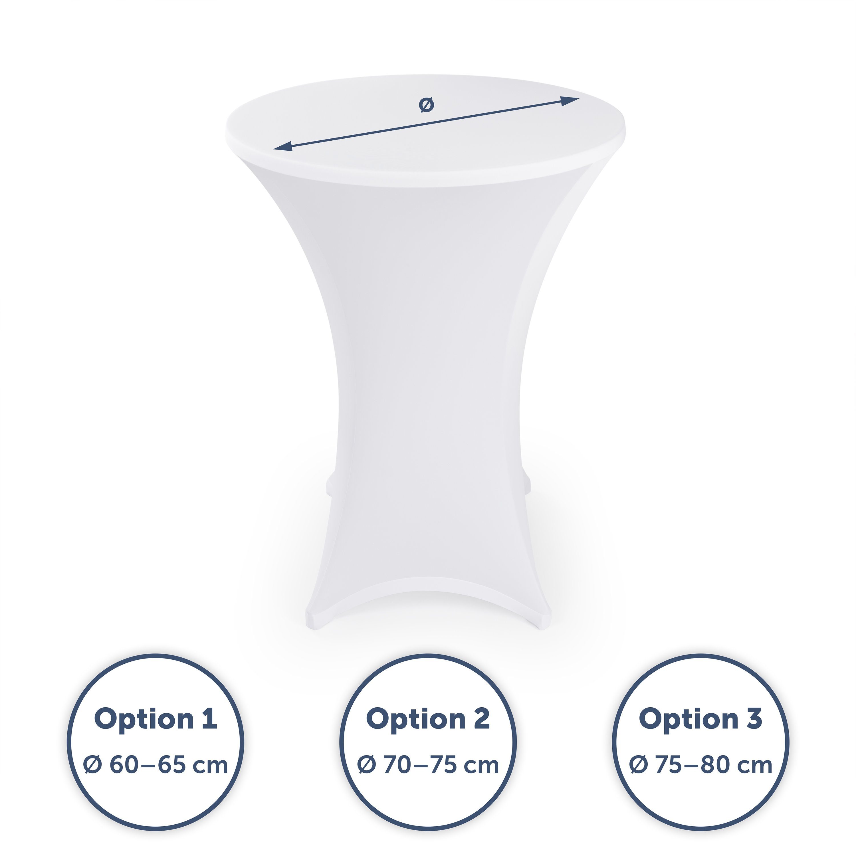 Blumtal Stehtischhusse Stretchbezug Stehtisch Hussen, Elegante Stehtischhus günstig online kaufen