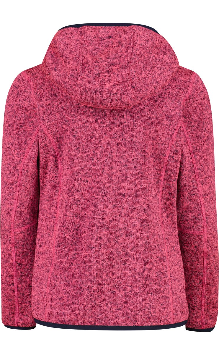 CMP Fleecejacke KID G JACKET FIX HOOD GLOW PINK-B.BLUE – Bild 2 von 3