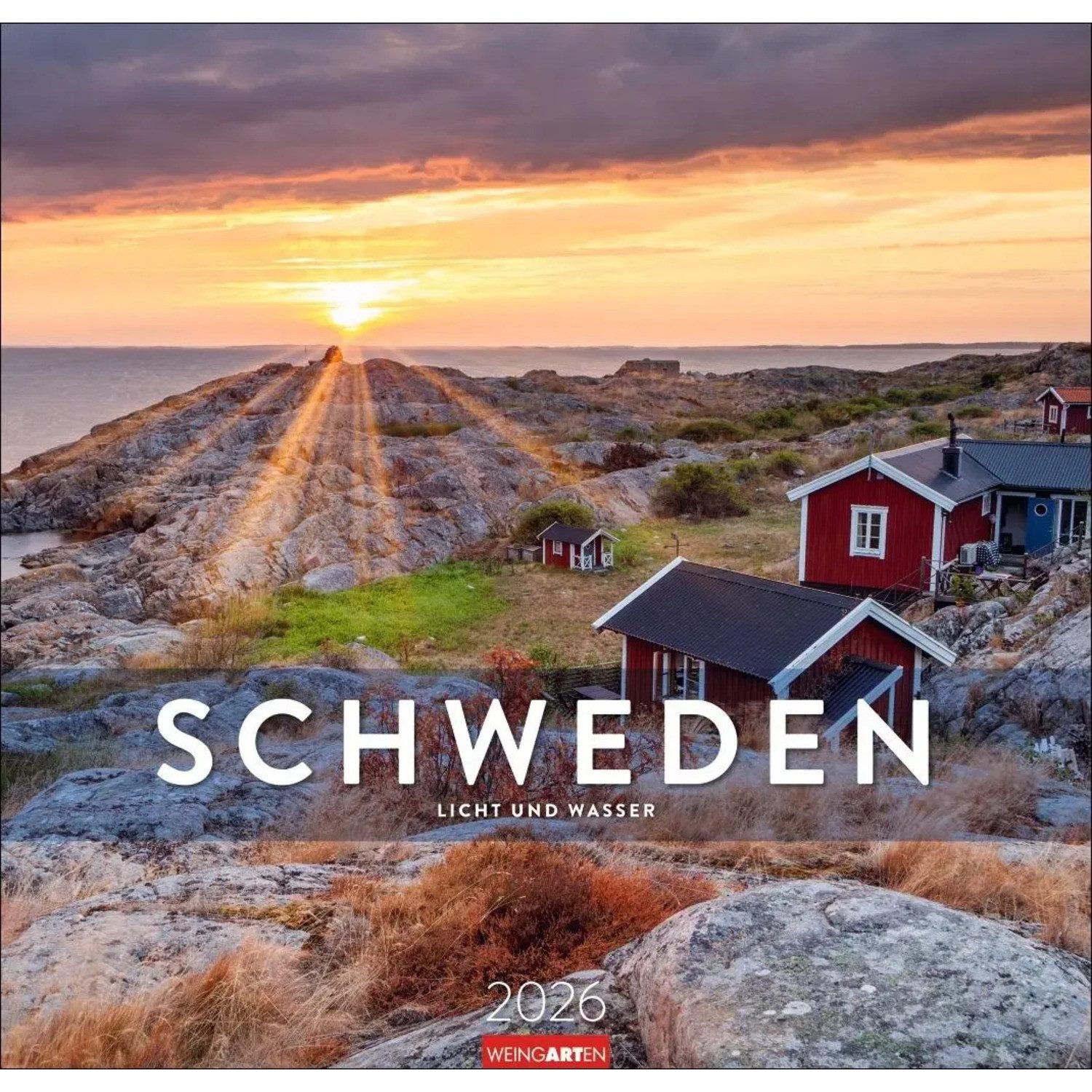 Wandkalender Schweden Календари 2026 - Licht und Wasser