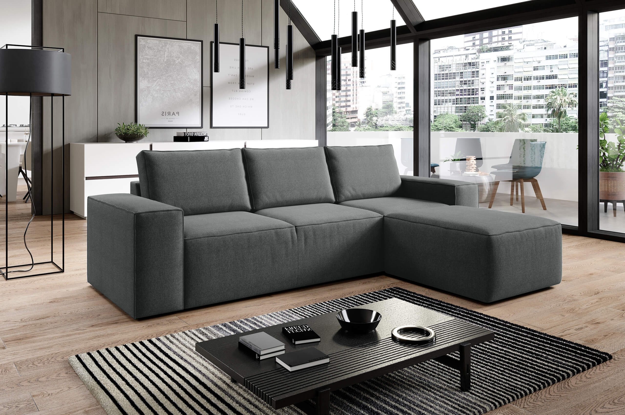 MF Design Polsterecke Rush, mit Bettfunktion