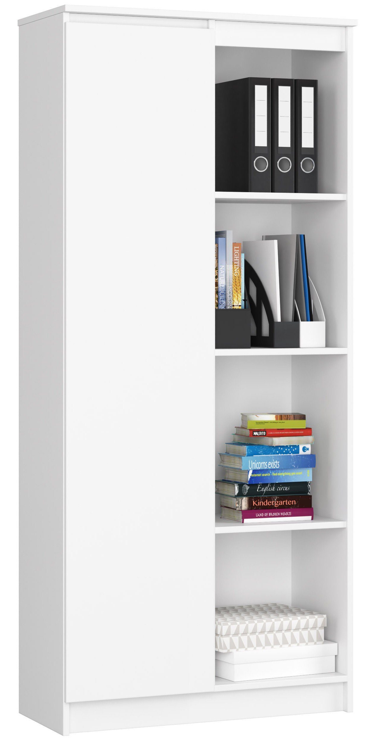 Home Collective Bücherregal Schrank Büroregal weiß günstig online kaufen