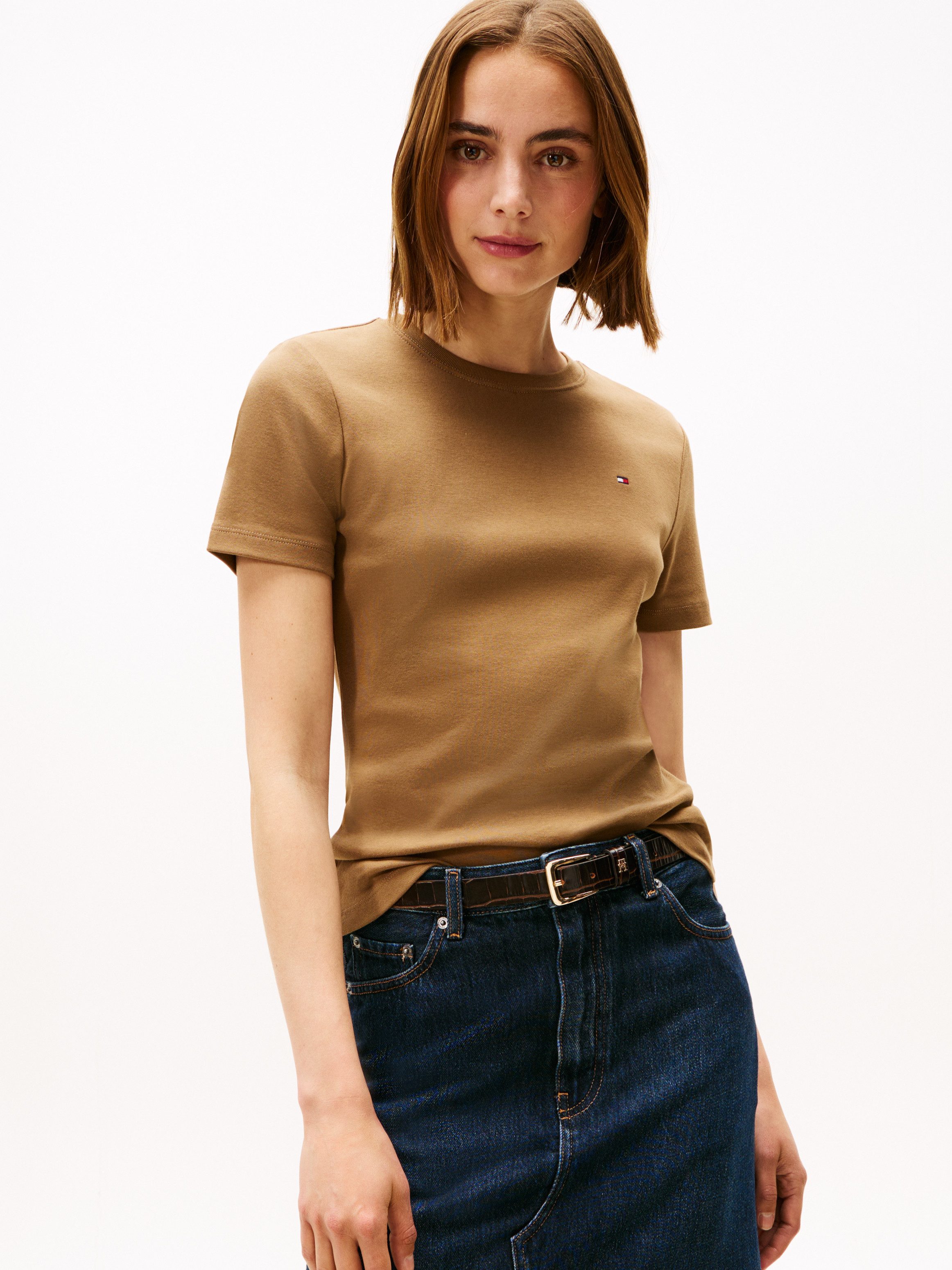 Tommy Hilfiger T-Shirt SLIM CODY C-NK SS Baumwolle, slim fit günstig online kaufen