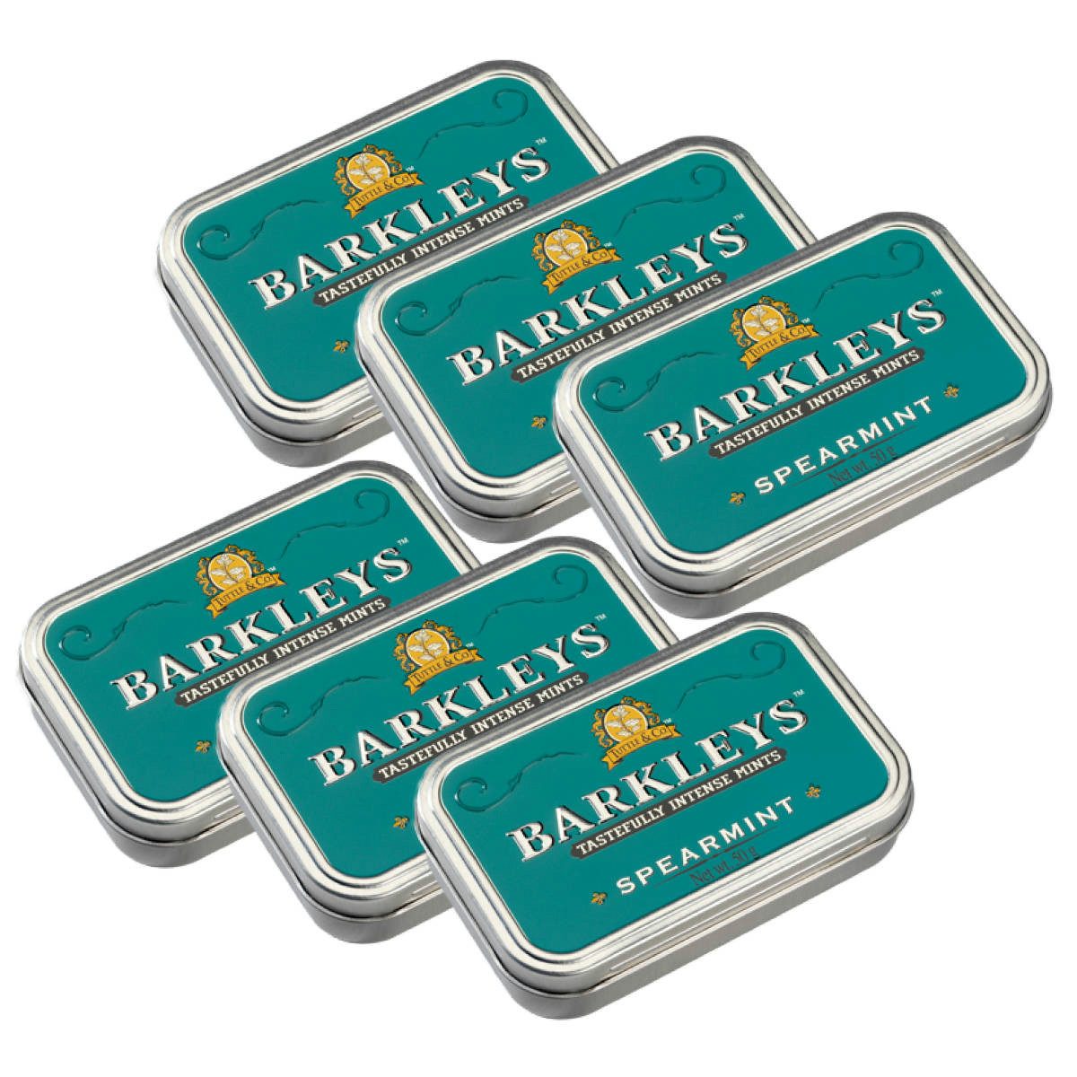 BARKLEYS Süßigkeit, Barkleys Spearmint Pastillen mit Spearmit Geschmack 50g 6er Pack