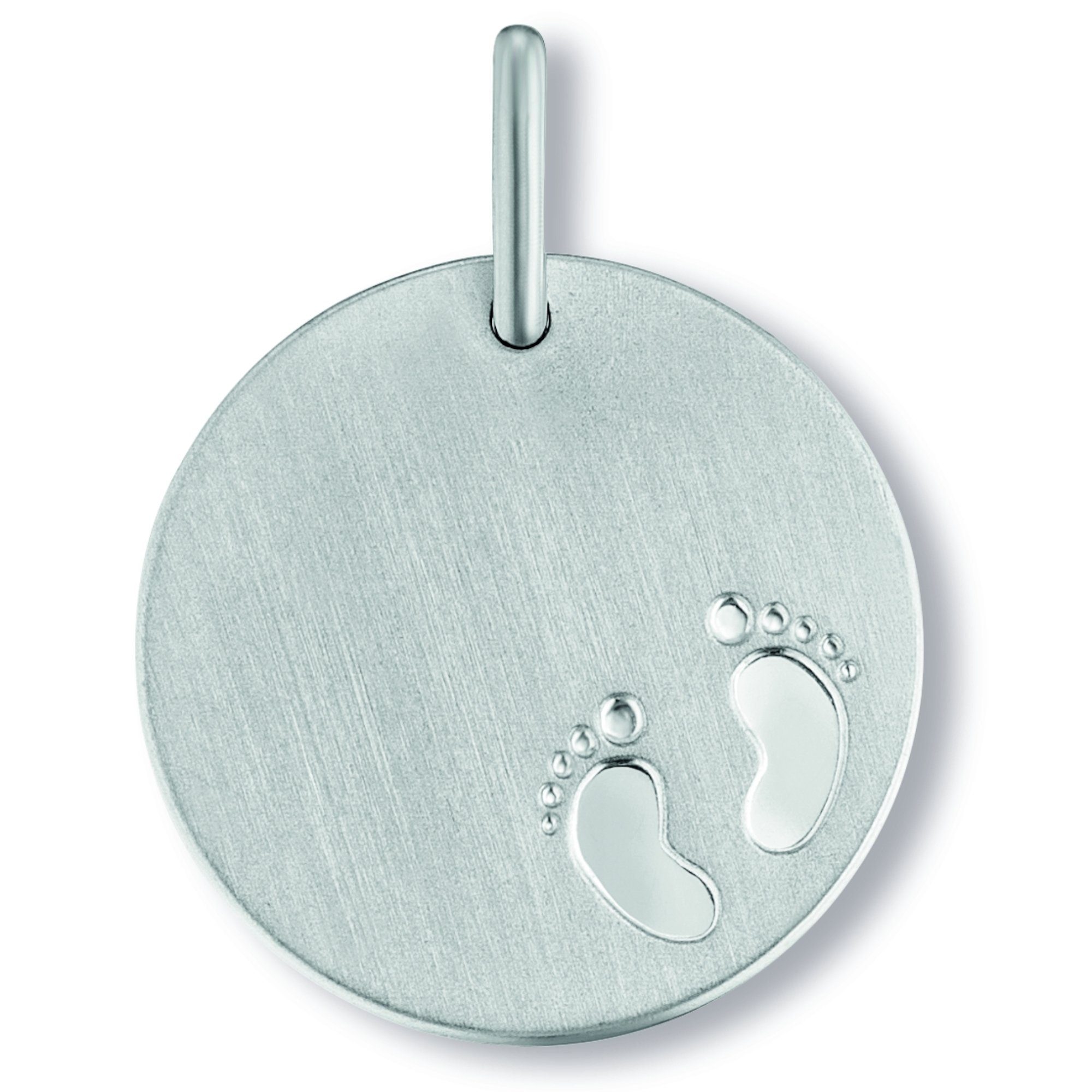 ONE ELEMENT Kettenanhänger Anhänger Silber Damen mm, Gravurplatte aus Silber Baby 18,0 Gravurplatte 925 Schmuck Ø Baby